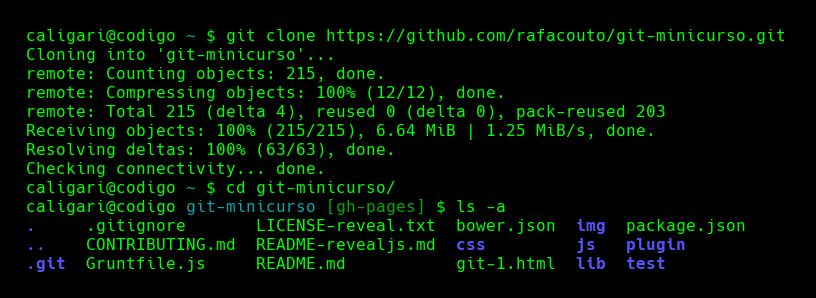 Clonando un repositorio